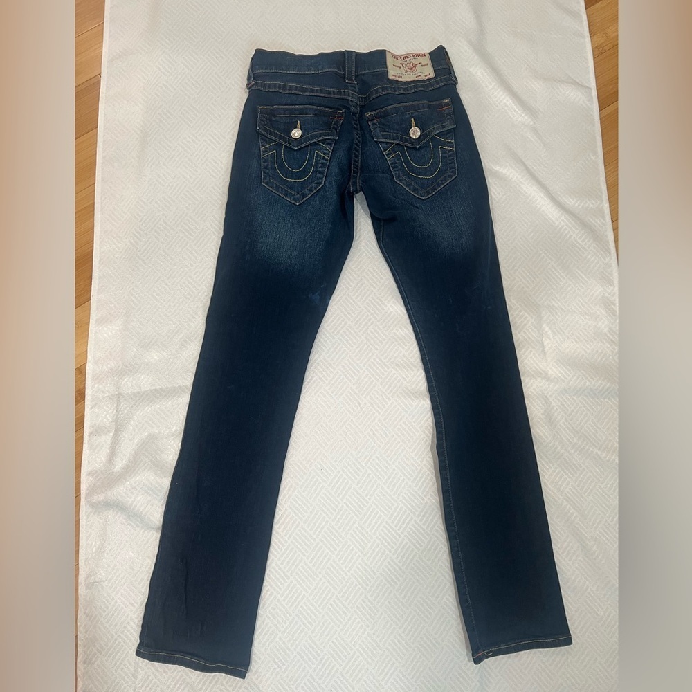 True Religion Ricky Relaxed Straight Jeans Size 28 Womens - Picture 9 of 13